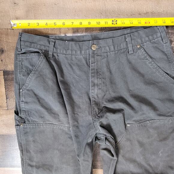 Bear River Workwear Double Knee Carpenter Baggy Loose Gray Pants Mens 40x32 - Picture 9 of 12